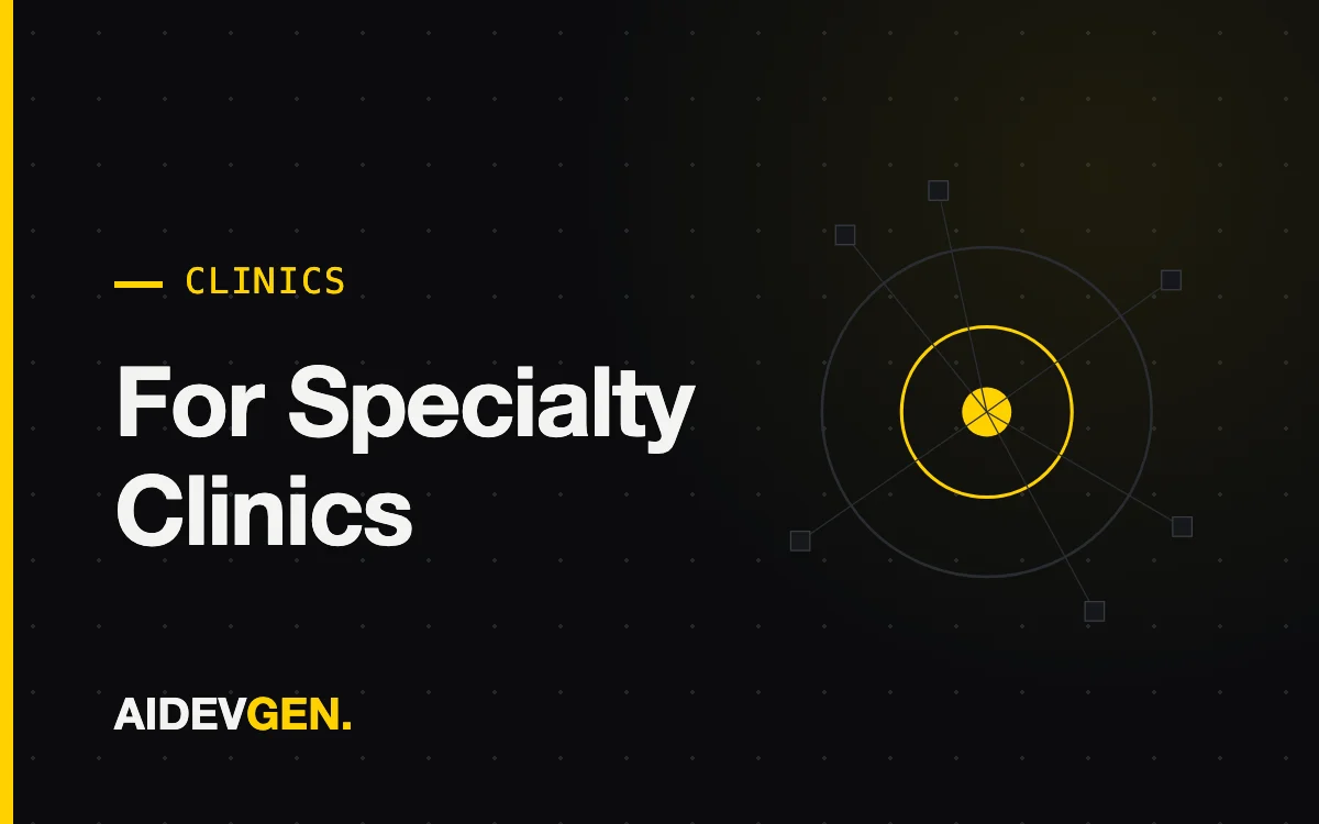 AI Receptionist for Clinics — AIDEVGEN service