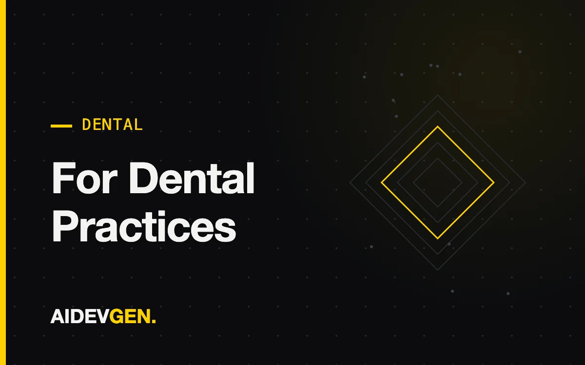 AI Receptionist for Dental Practices — AIDEVGEN service