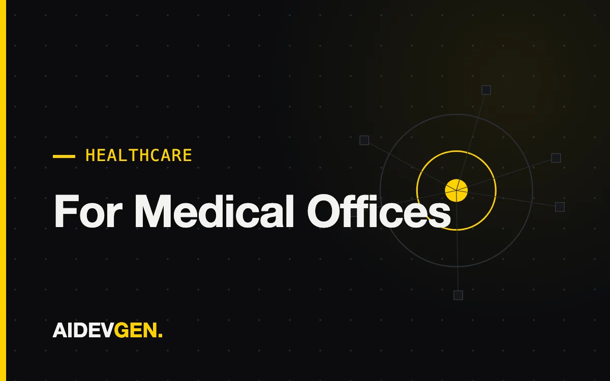 AI Receptionist for Medical Offices — AIDEVGEN service