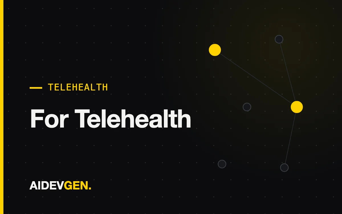 AI Receptionist for Telehealth — AIDEVGEN service