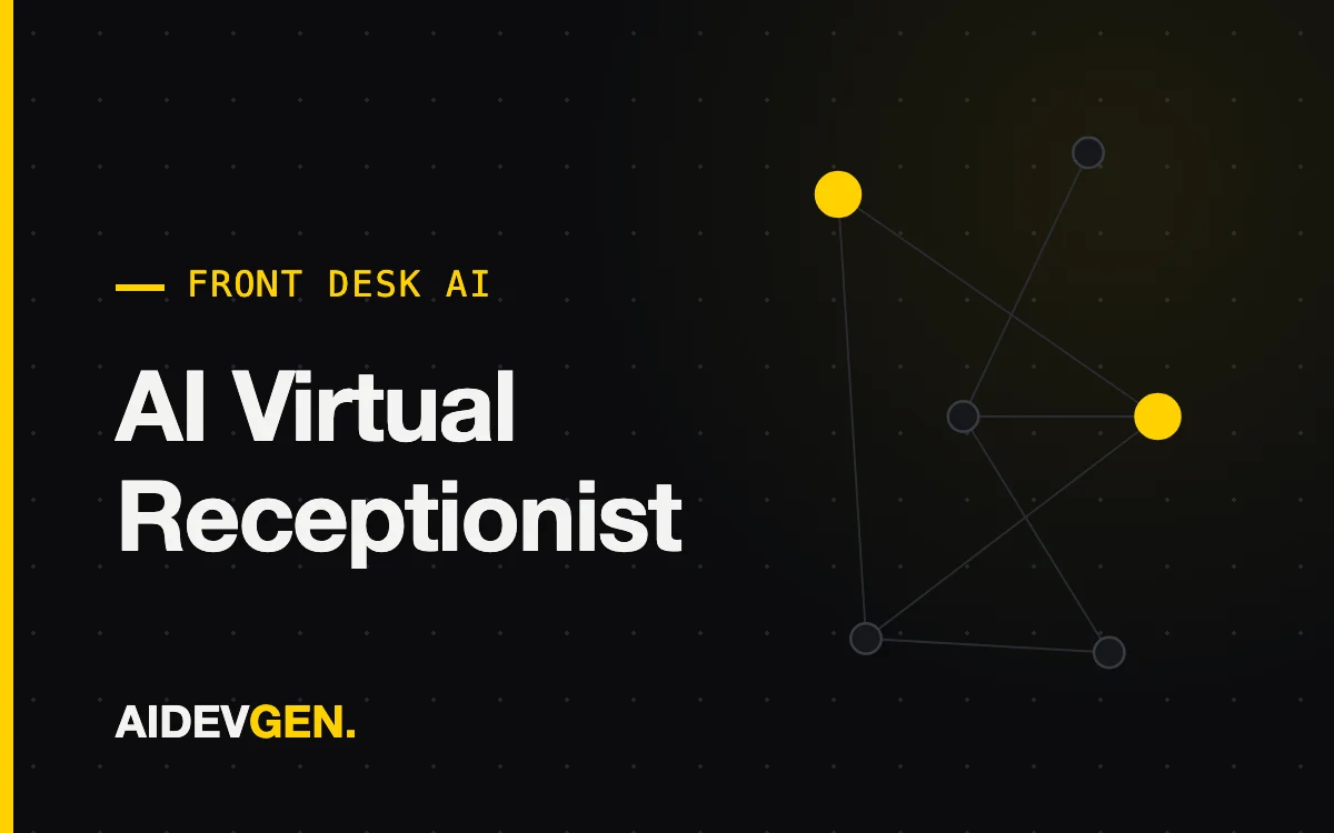 AI Virtual Receptionist — AIDEVGEN service
