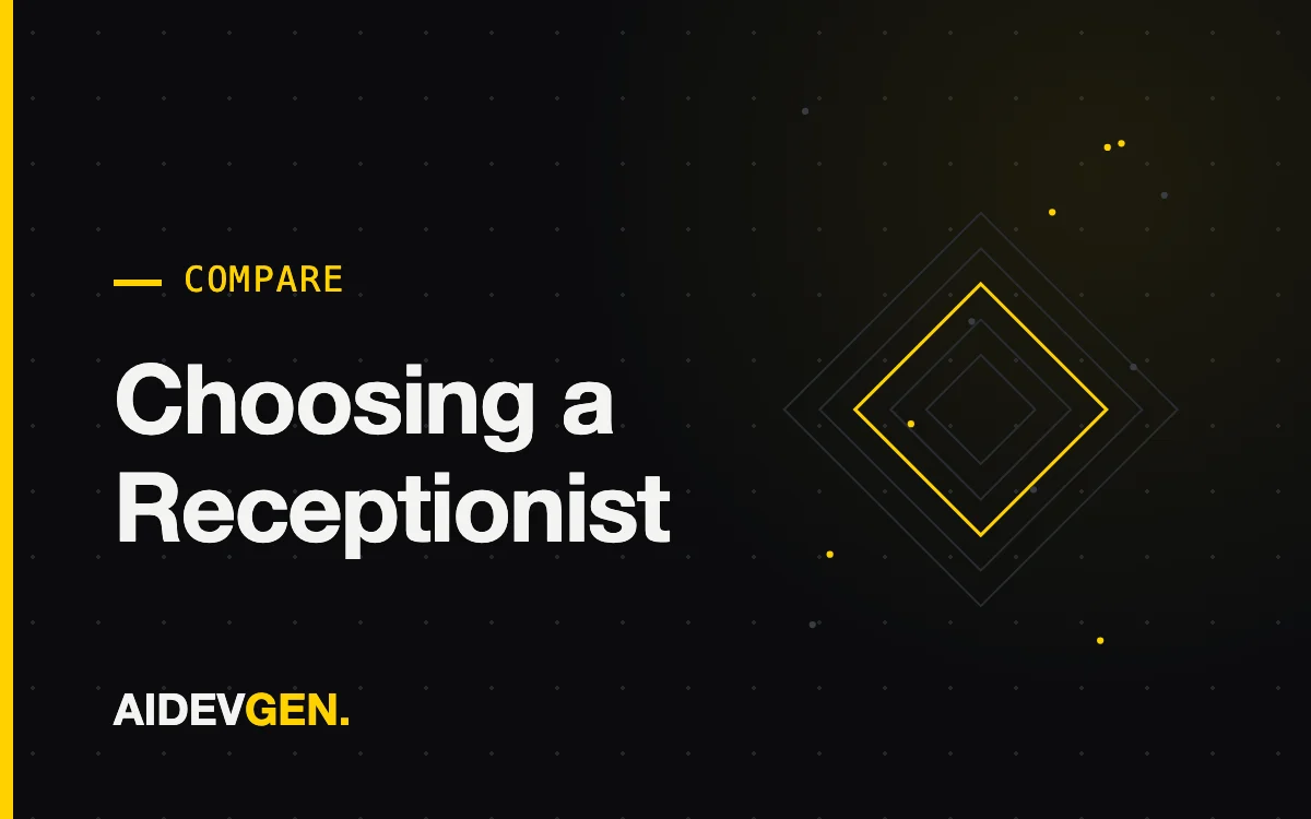 Choosing an AI Virtual Receptionist — AIDEVGEN service